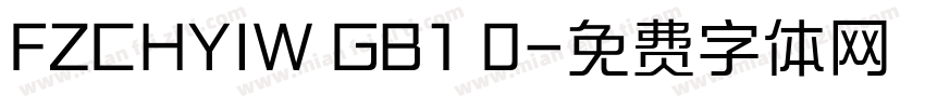 FZCHYIW GB1 0字体转换
